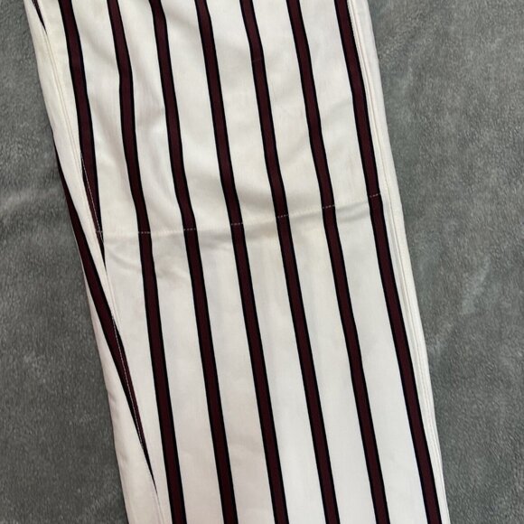 Vtg Boombah Ultimate Baseball Softball Pants White‎ Red Burgundy Stripes 38 Long - Picture 7 of 16